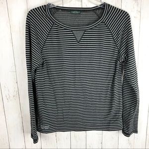 Lauren Ralph Lauren Black White Striped Sweater